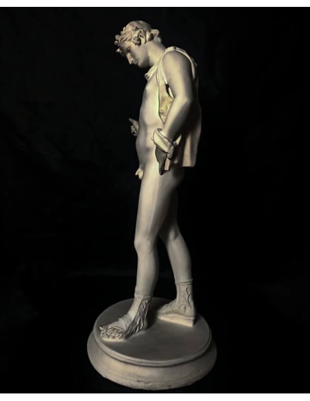 Estatua de Narciso escuchando de Pompeya, Museo de Nápoles