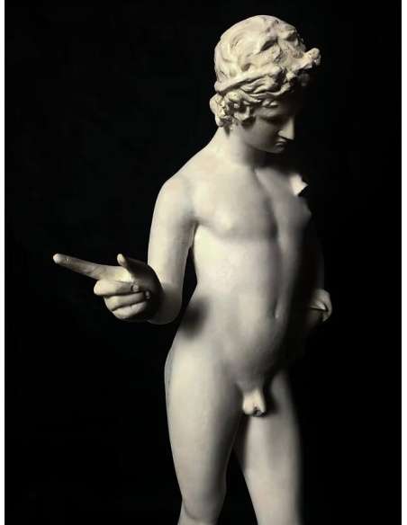 Estatua de Narciso escuchando de Pompeya, Museo de Nápoles