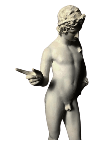 Statue of Narcissus Listening from Pompeii, Naples Museum