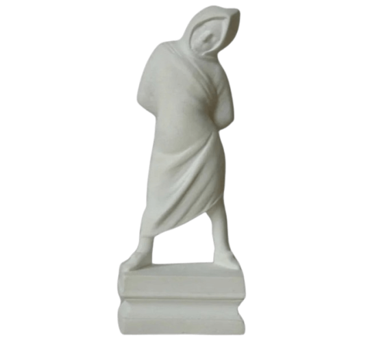 Mime statuette wearing a coat, Roman art