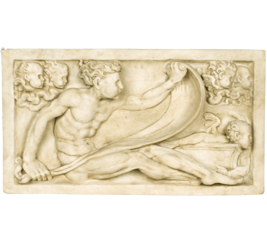 Low-relief of Aeolus releasing the unleashed winds