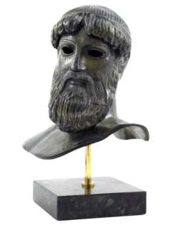 Buste de Poséidon en bronze du Cap d'Artémision, Musée...