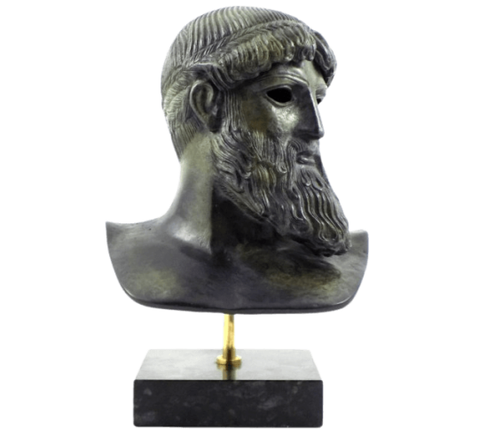 Busto de Poseidón en bronce del Cabo Artemisio,...