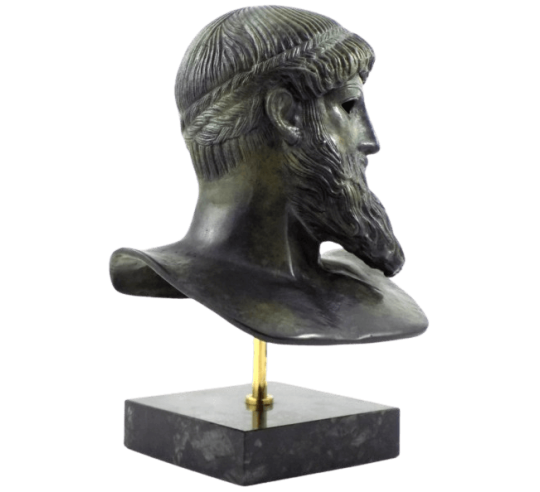 Busto de Poseidón en bronce del Cabo Artemisio,...