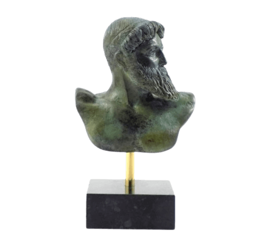 Bust of Poseidon in bronze from Cape...