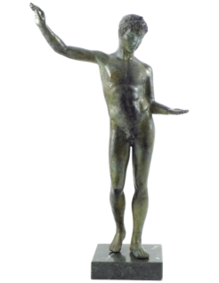 Bronze statue of the Ephebe of Marathon, National...