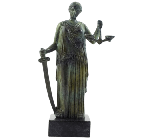 Bronze statue of Themis, Goddess of Justice
