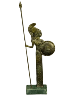 Statuette stylisée de la déesse guerrière Athéna en...