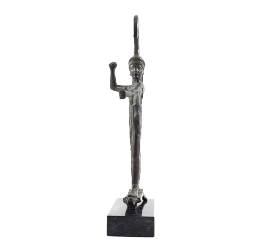Statuette stylisée en bronze d'Athéna...