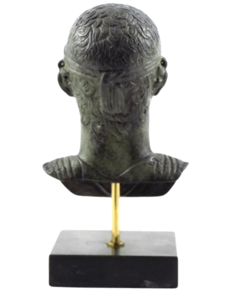 Buste en bronze de l'Aurige de Delphes ou Hêniokhos d'après Pythagore de Rhégion