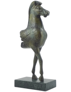 Sculpture de Cheval Grec en Bronze, Musée de l'Acropole