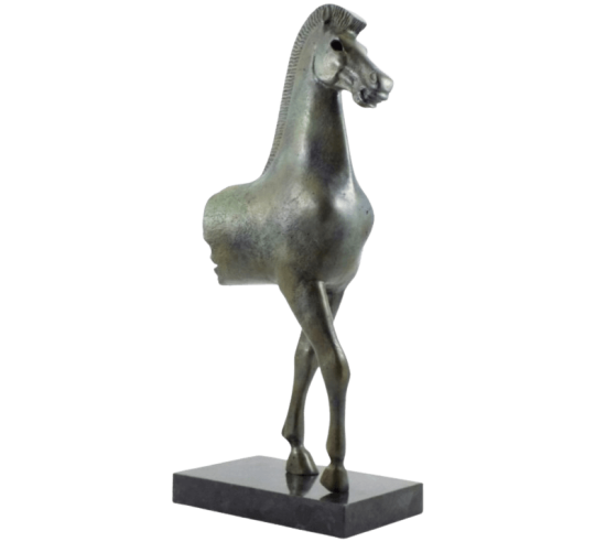 Sculpture of Greek Horse in Bronze, Acropolis Museum