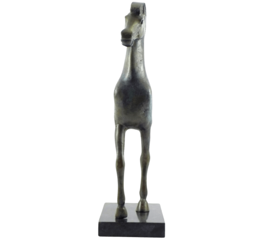 Ancient Greek Horse - 2024 Acropolis museum replica - pure Bronze Sculpture - Symbol of Wealth and Prosperity