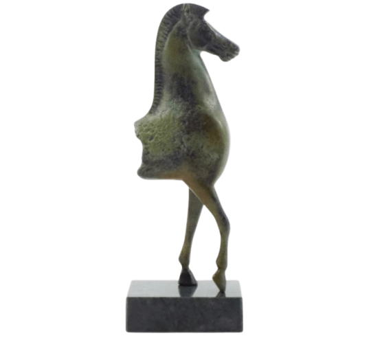 Sculpture de Cheval Grec en Bronze, Musée de...