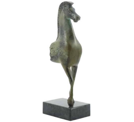 Sculpture of Greek Horse in Bronze, Acropolis Museum