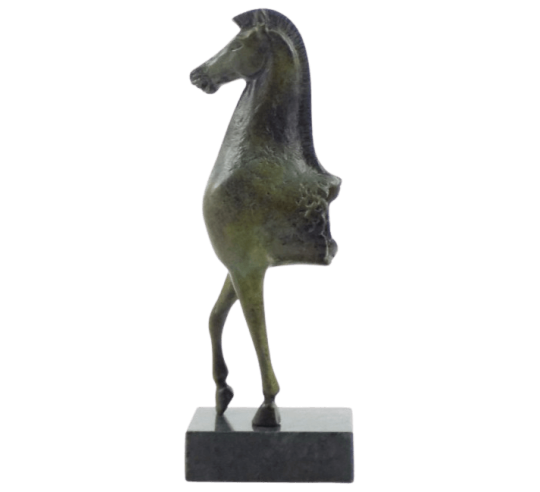 Sculpture de Cheval Grec en Bronze, Musée de...